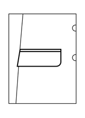 Pattentasche mit Paspel